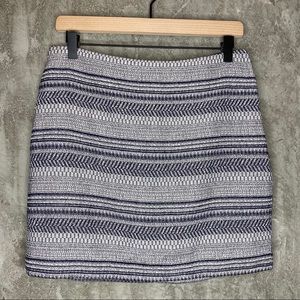 Banana Republic | Navy Striped Pencil Mini Skirt